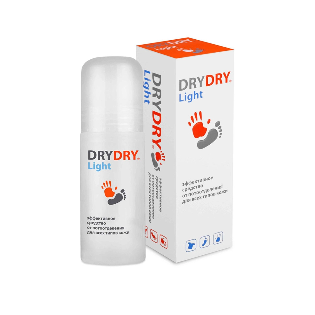 Антиперспирант /средство при умеренном потоотделении DRYDRY DE Light 50мл