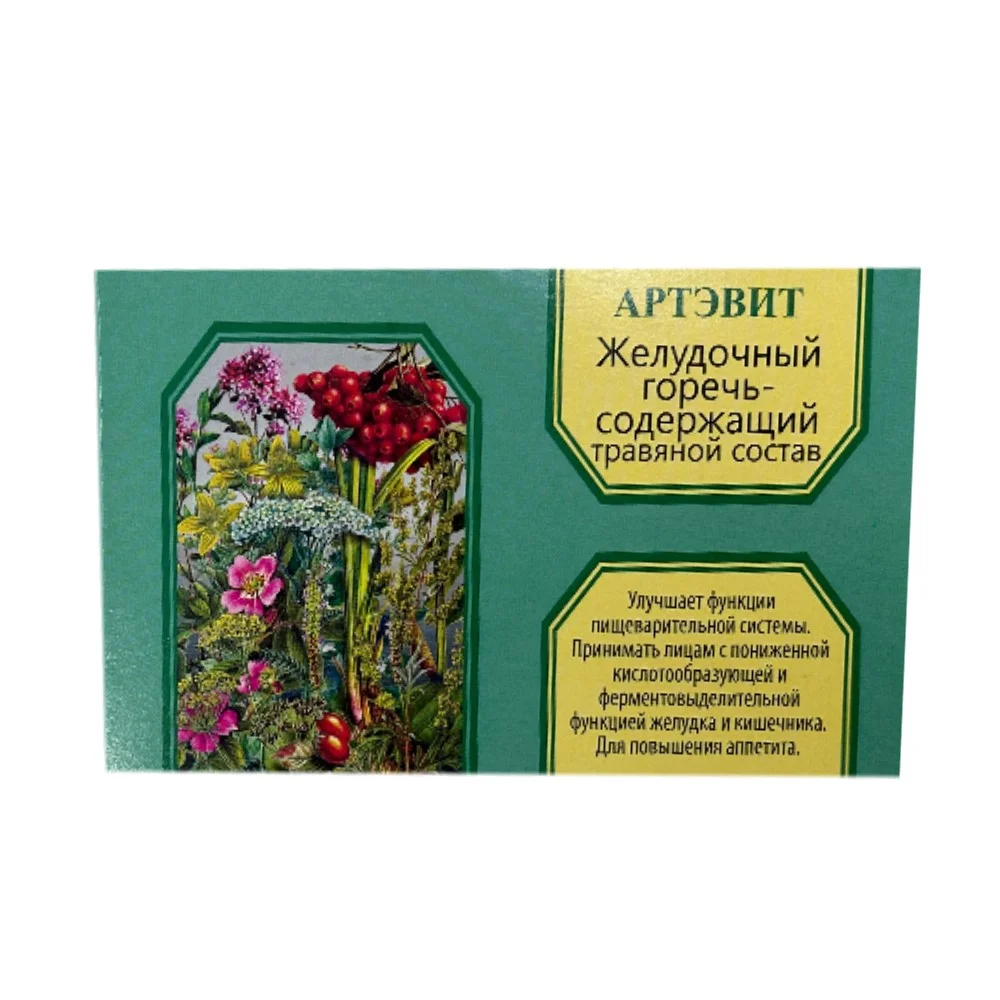 Артэвит желудочный горечьсодержащий травяной состав 50г БАД