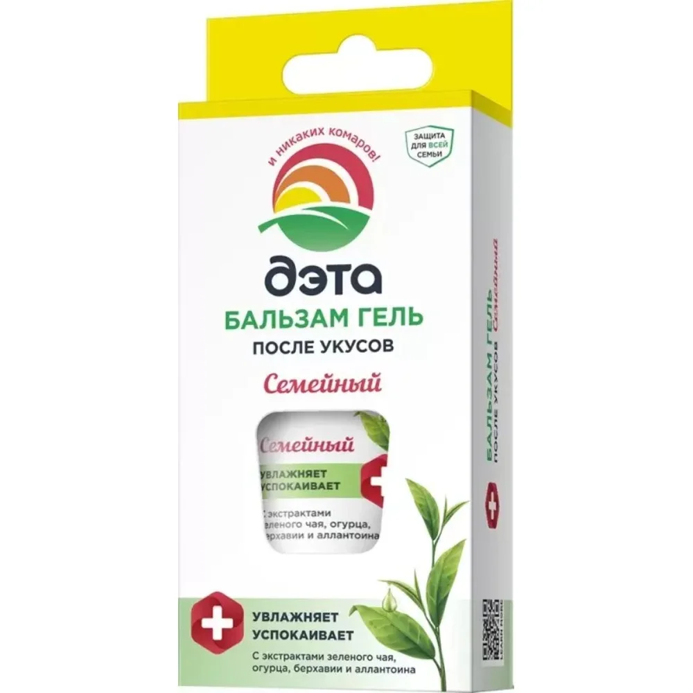 Бальзам гель после укусов Семейный ДЭТА 20мл