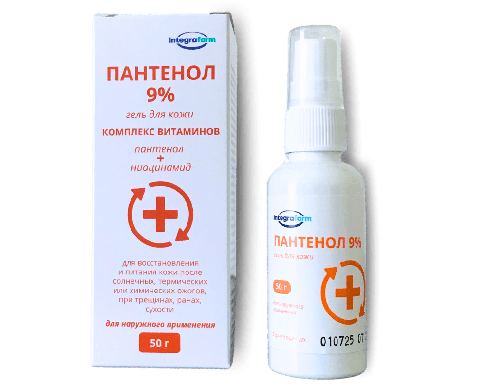 Пантенол гель для кожи флакон 50г