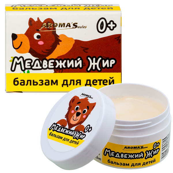 Бальзам для детей Медвежий жир 0+ 45 мл