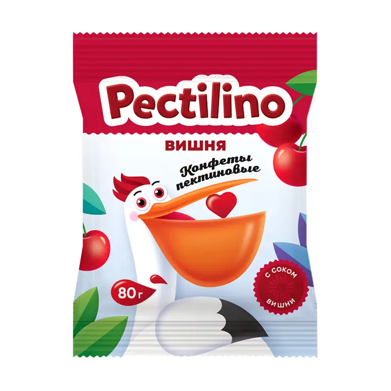 Пектилино (Pectilino) конфеты пектиновые с соком вишни 80г