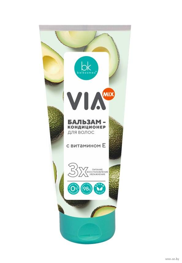 Бальзам-кондиционер для волос с витамином Е VIA mix 180г