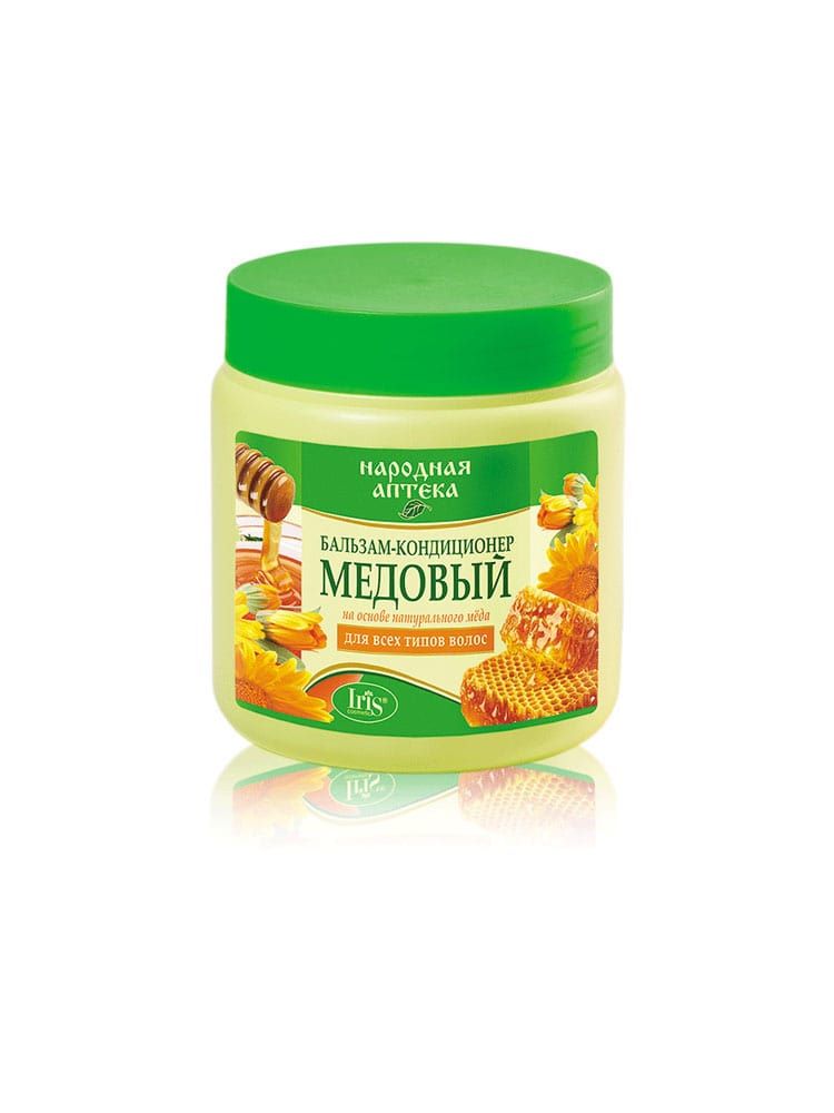 Бальзам-кондиционер Медовый для всех типов волос НАРОДНАЯ АПТЕКА 500мл