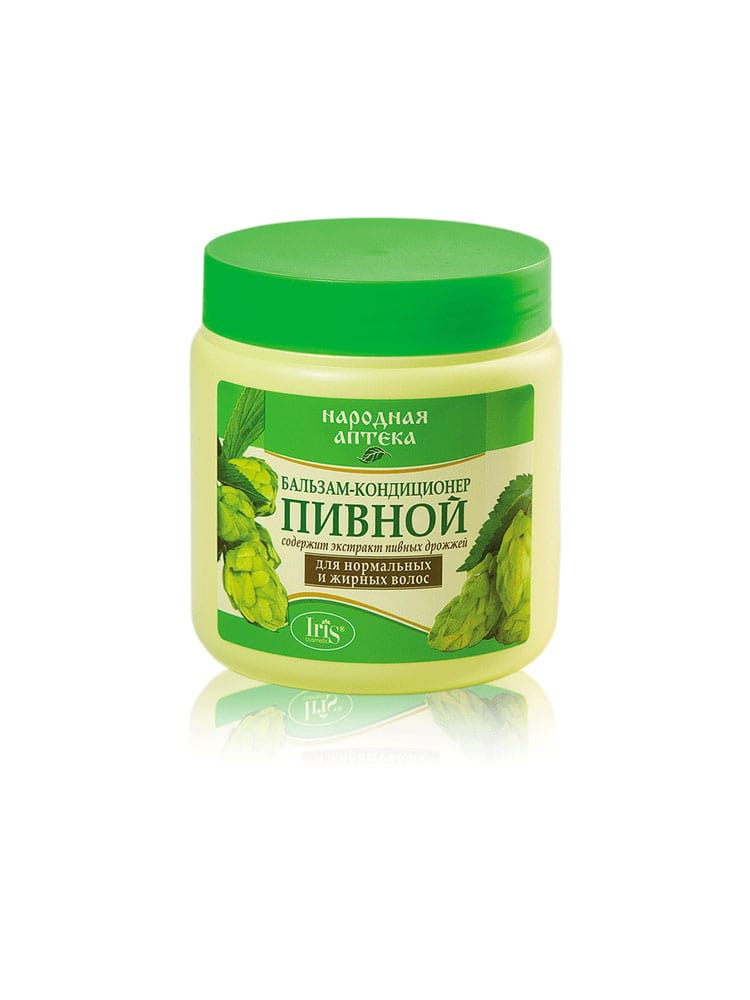 Бальзам-кондиционер Пивной для нормальных и жирных волос НАРОДНАЯ АПТЕКА 500мл