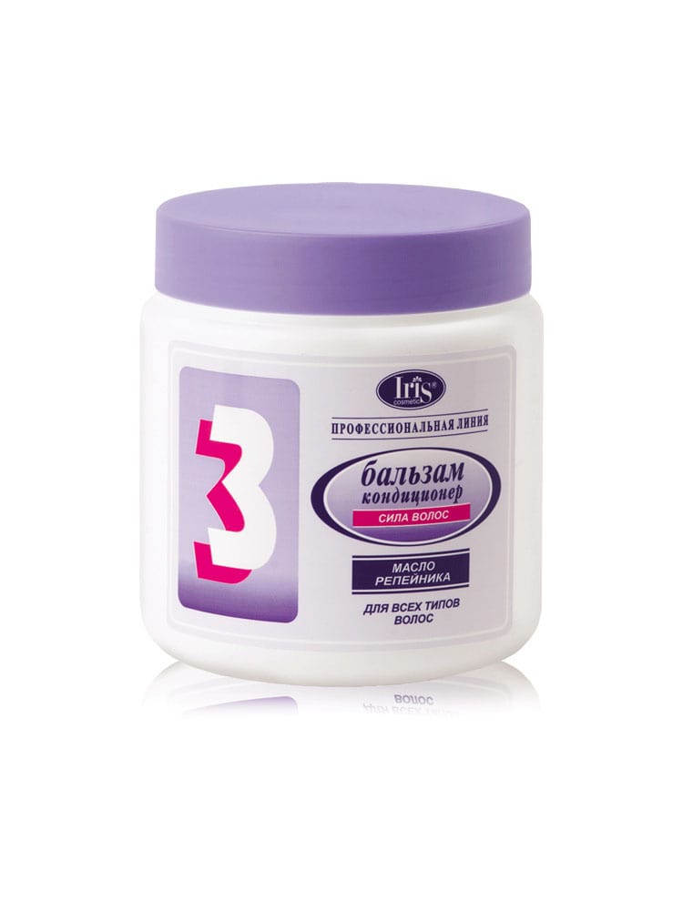 Бальзам-кондиционер ПРОФ.ЛИНИЯ №3 с маслом репейника для всех типов волос 500мл