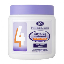 Бальзам-кондиционер ПРОФ.ЛИНИЯ №4 с протеинами шелка для ослаблен. и обесцв. волос 500мл