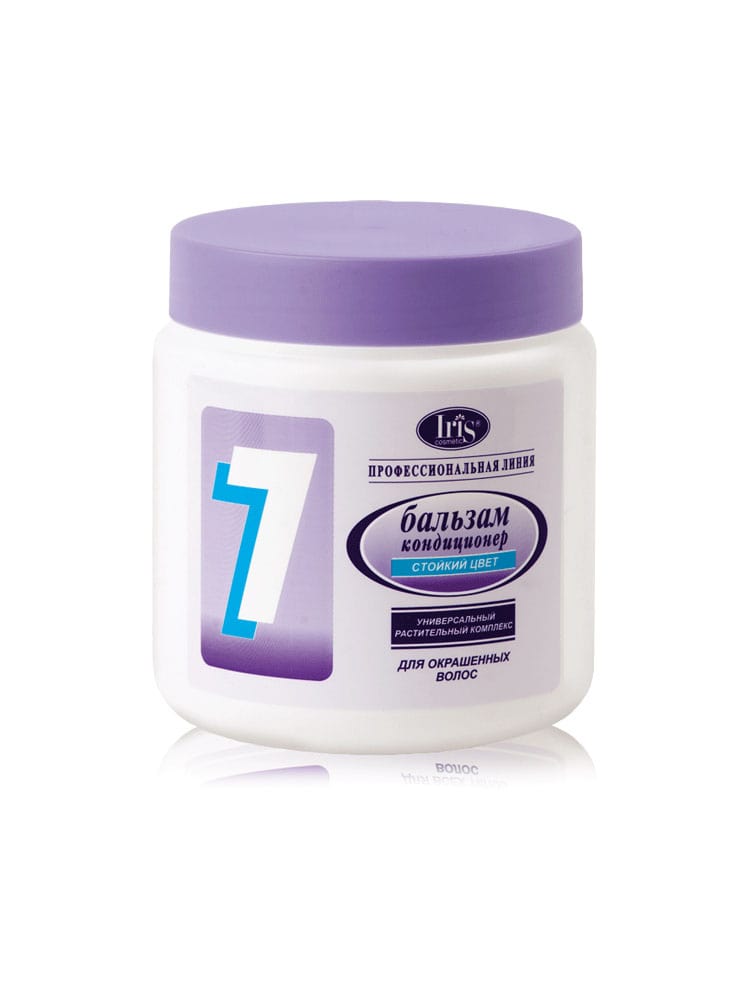 Бальзам-кондиционер ПРОФ.ЛИНИЯ №7 с универсальным раст. комплексом для окрашен. волос 500мл
