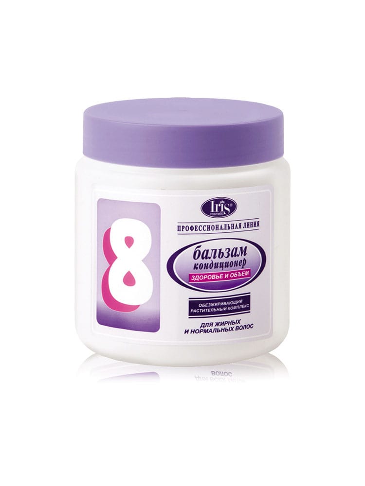 Бальзам-кондиционер ПРОФ.ЛИНИЯ №8 с обезжир. растит. комплексом для норм. и жирных волос 500мл