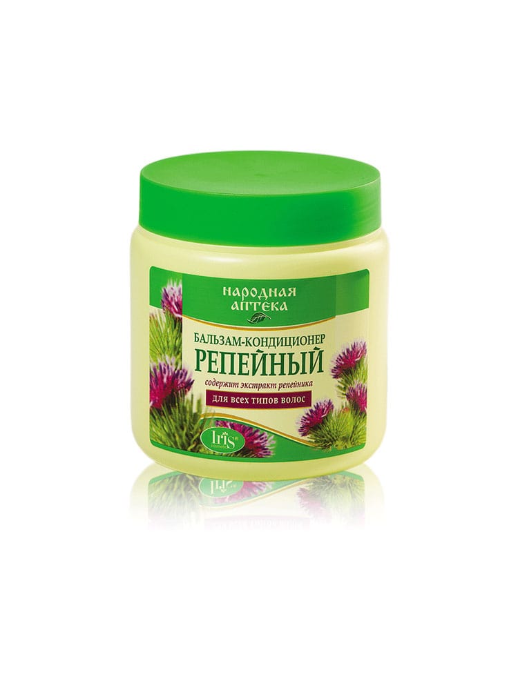 Бальзам-кондиционер Репейный для всех типов волос НАРОДНАЯ АПТЕКА 500мл