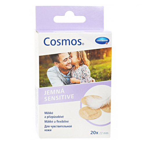 Пластырь Cosmos Sensitive (для чувствительной кожи) круглые диаметр 2,2см №20
