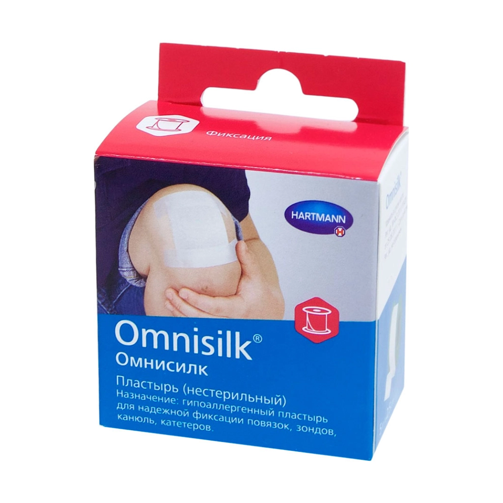 Пластырь Omnisilk нестерильн. 1,25см 5м №1