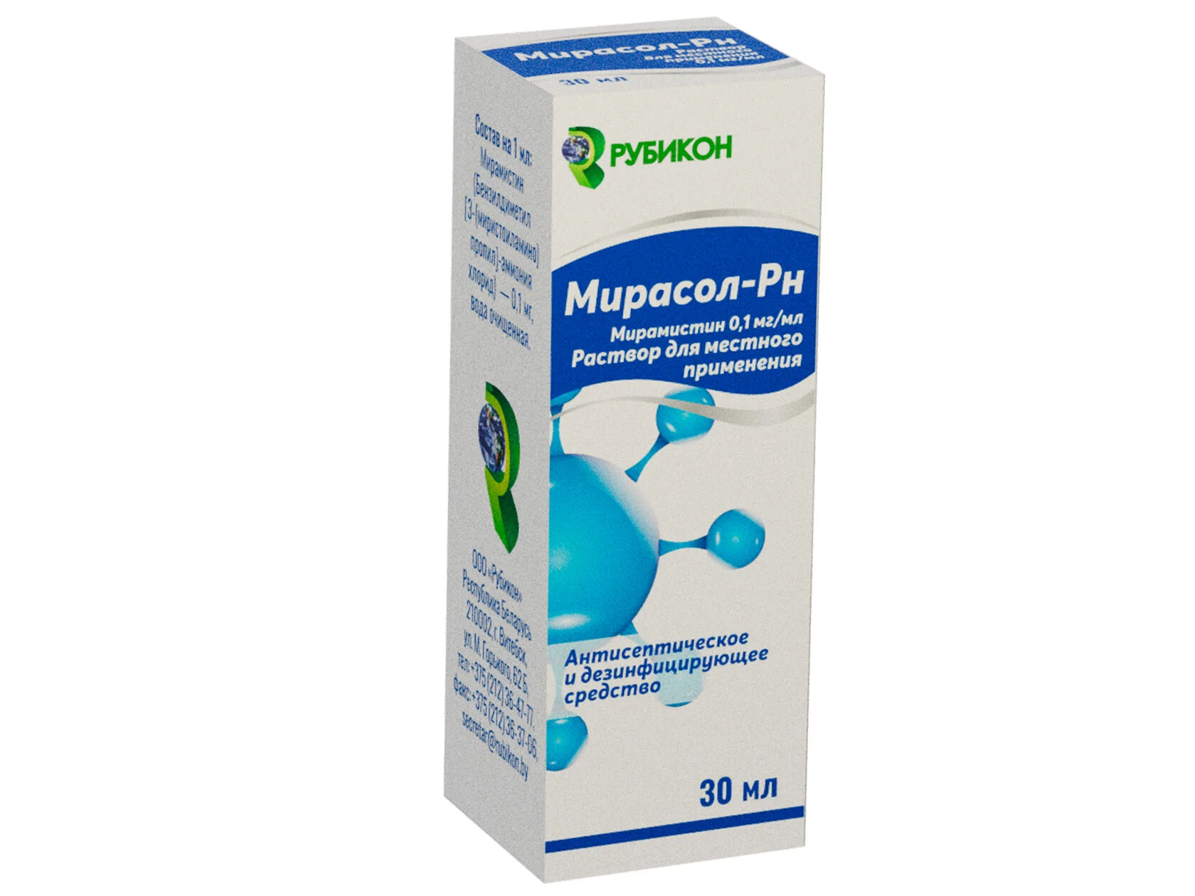 Мирасол-Рн р-р для местного прим. 0,1мг/мл 30мл флакон с насадкой-распылителем №1