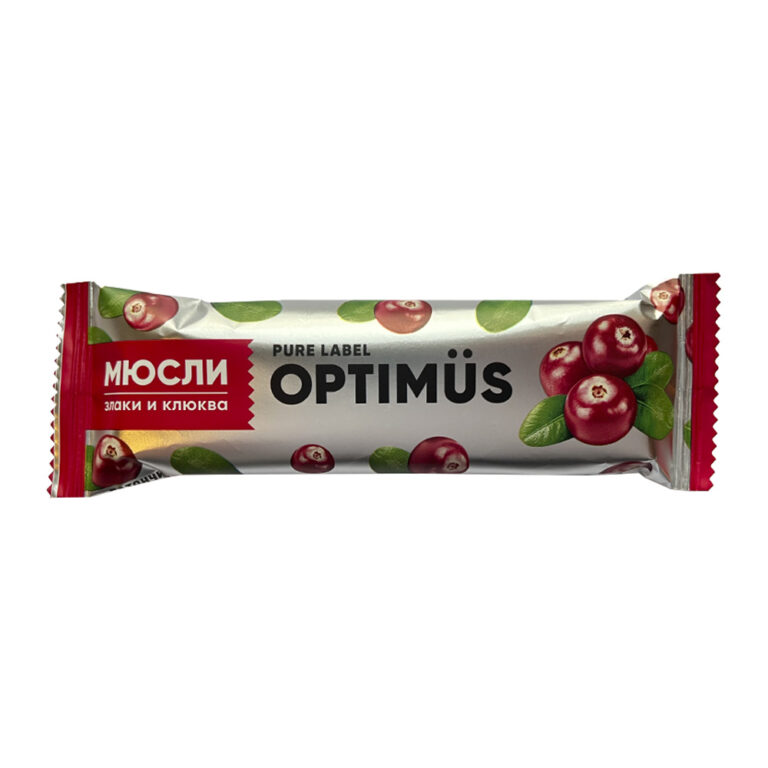 Батончик-мюсли Optimus 25г Злаки и клюква