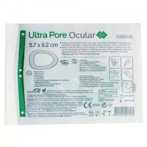 Повязка самоклеющаяся для глаз стерильная Medrull Ultra Pore 5.7*8.2см