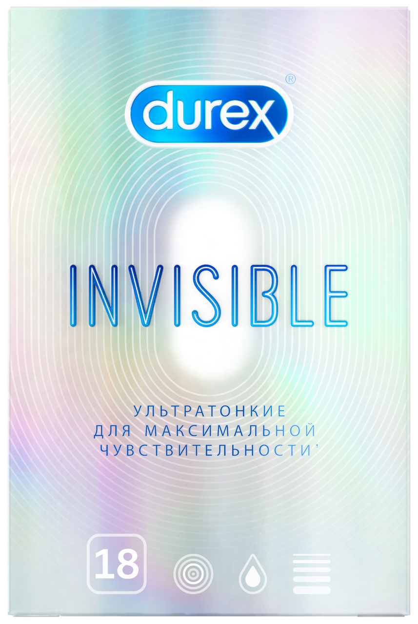 Презервативы Durex Invisible ультратонкие №18