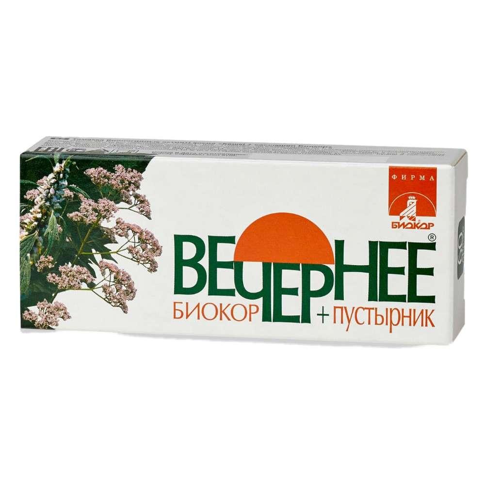 Вечернее+пустырник Биокор драже 0,16 №120 БАД