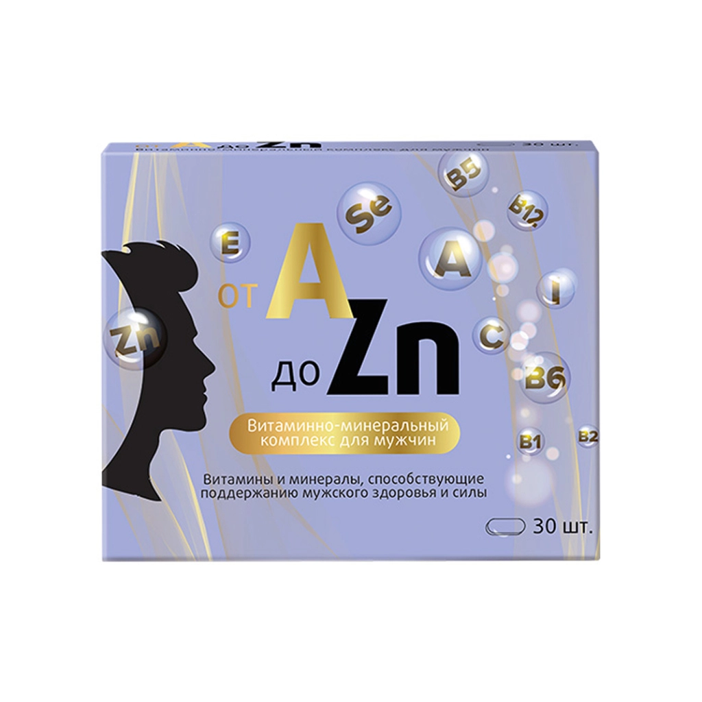Витаминный комплекс A-Zn для мужчин №30 БАД