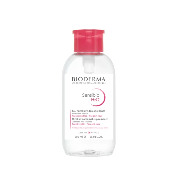 Вода мицеллярная Сенсибио Н2О BIODERMA с помпой 500мл