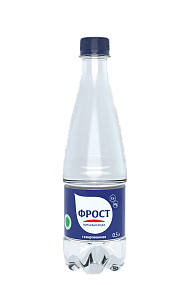 Вода питьевая природная Фрост артезианская  газирован. 0,5л ПЭТ бутылка