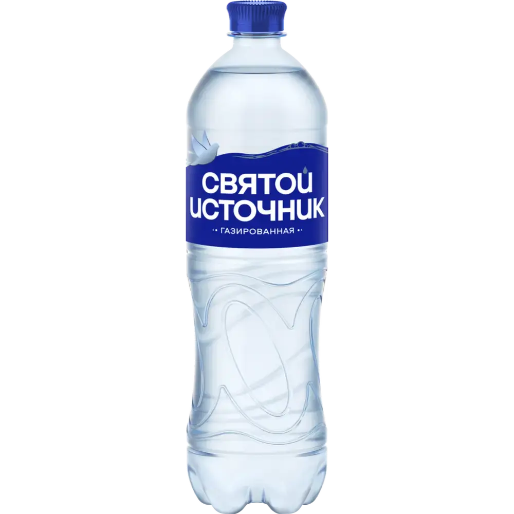 Вода природная питьевая Святой источник газирован. 1л ПЭТ бутылка