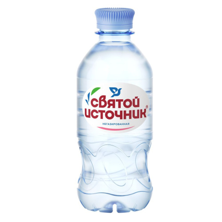 Вода природная питьевая Святой источник первой категории  негазированная 0,33л ПЭТ бутылка