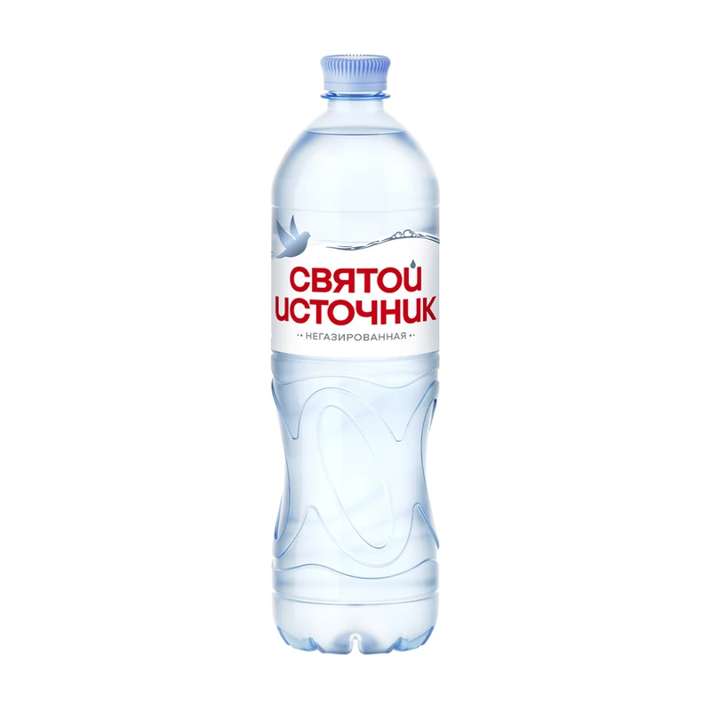 Вода природная питьевая Святой источник первой категории  негазированная 1л ПЭТ бутылка