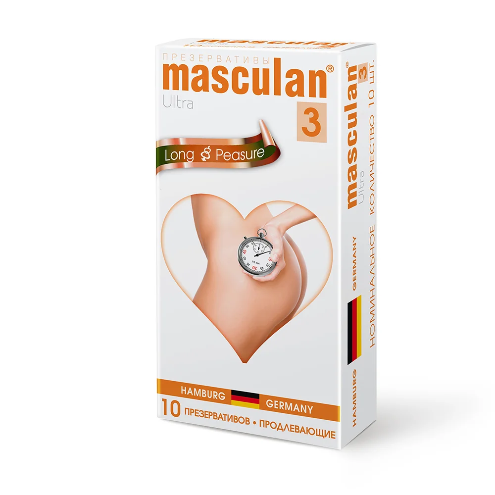 Презервативы Masculan Ultra-3 продлевающие №10