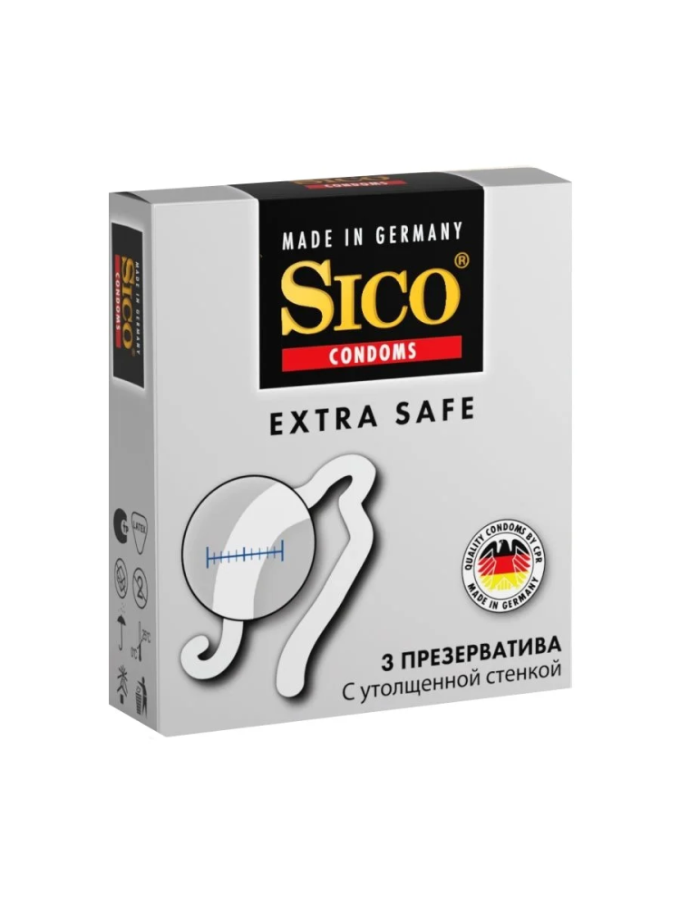 Презервативы SICO - EXTRA SAFE (с утолщенной стенкой) №3