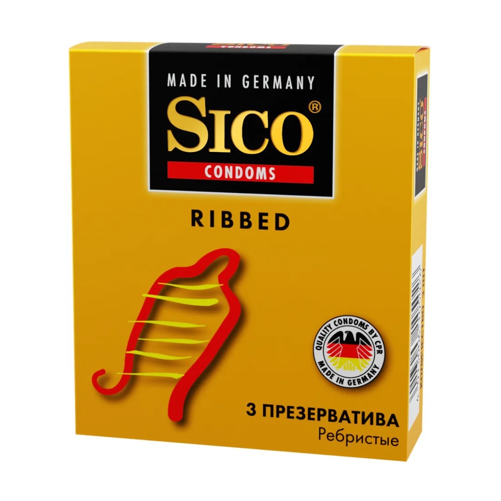 Презервативы SICO - RIBBED (ребристые) №3