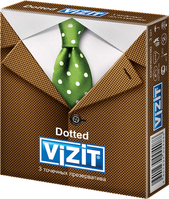 Презервативы Vizit Dotted точечные №3