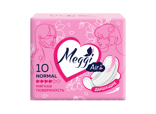 Прокладки гигиенические на критические дни МEGGI Air Soft арт.MEGAS10