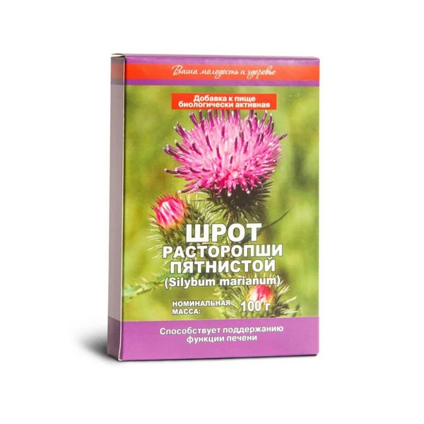 Расторопши пятнистой шрот 100г БАД