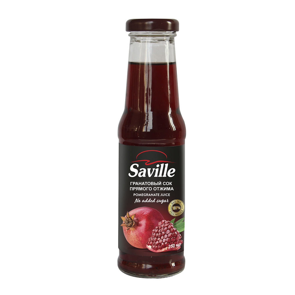 Сок гранатовый прямого отжима пастериз SAVILLE 240мл