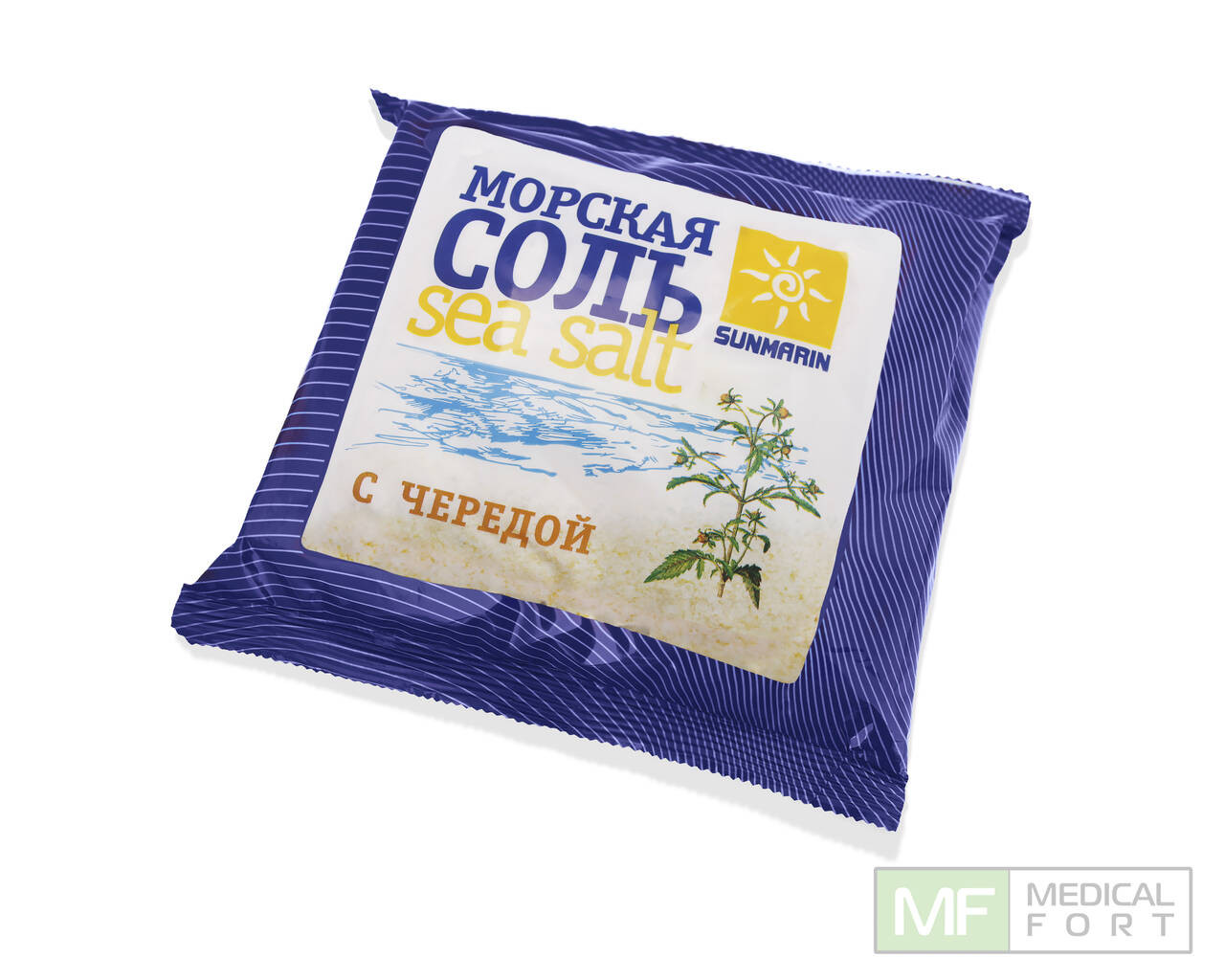 Соль косметическая Морская природная с чередой 1кг