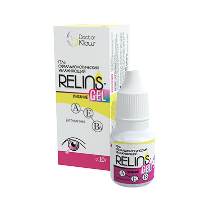 Гель офтальмологический увлажняющий RELINS-GEL 10г питание