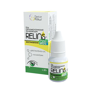 Гель офтальмологический увлажняющий RELINS-GEL Восстановление 10г