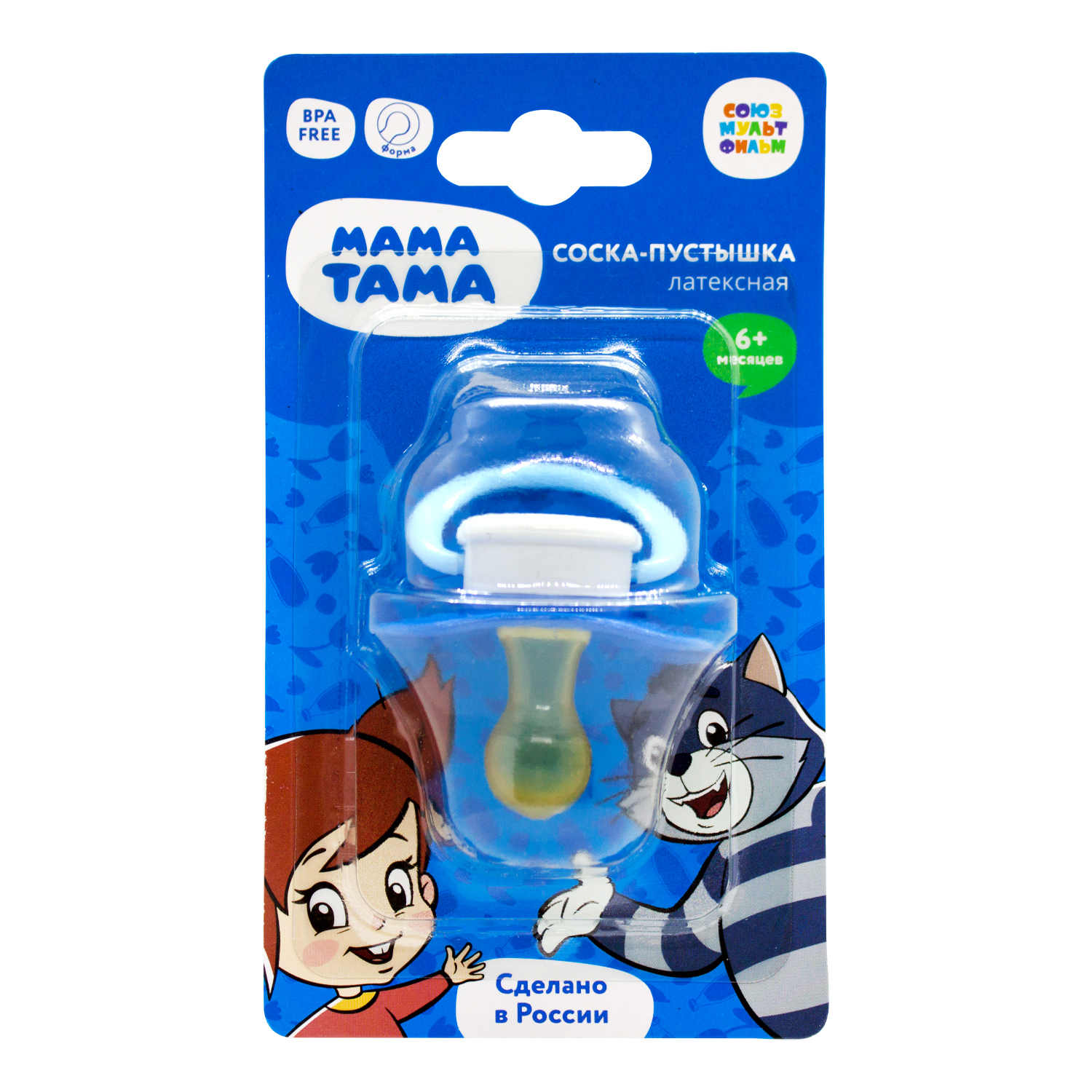 Соска-пустышка латексная МАМА ТАМА классич 