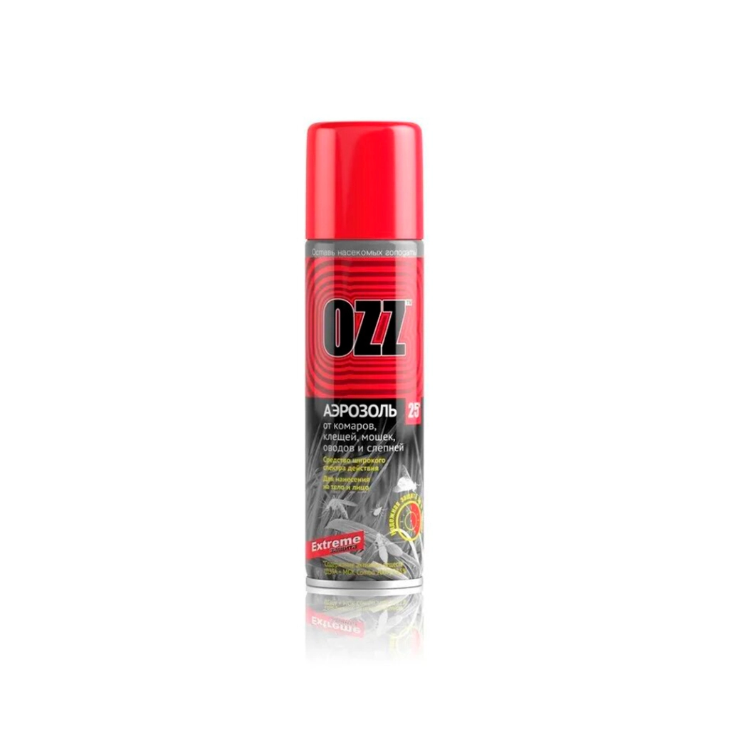 Средство репеллентное OZZ Extreme от комаров, клещей, мошки, оводов и слепней в аэроз уп 150мл