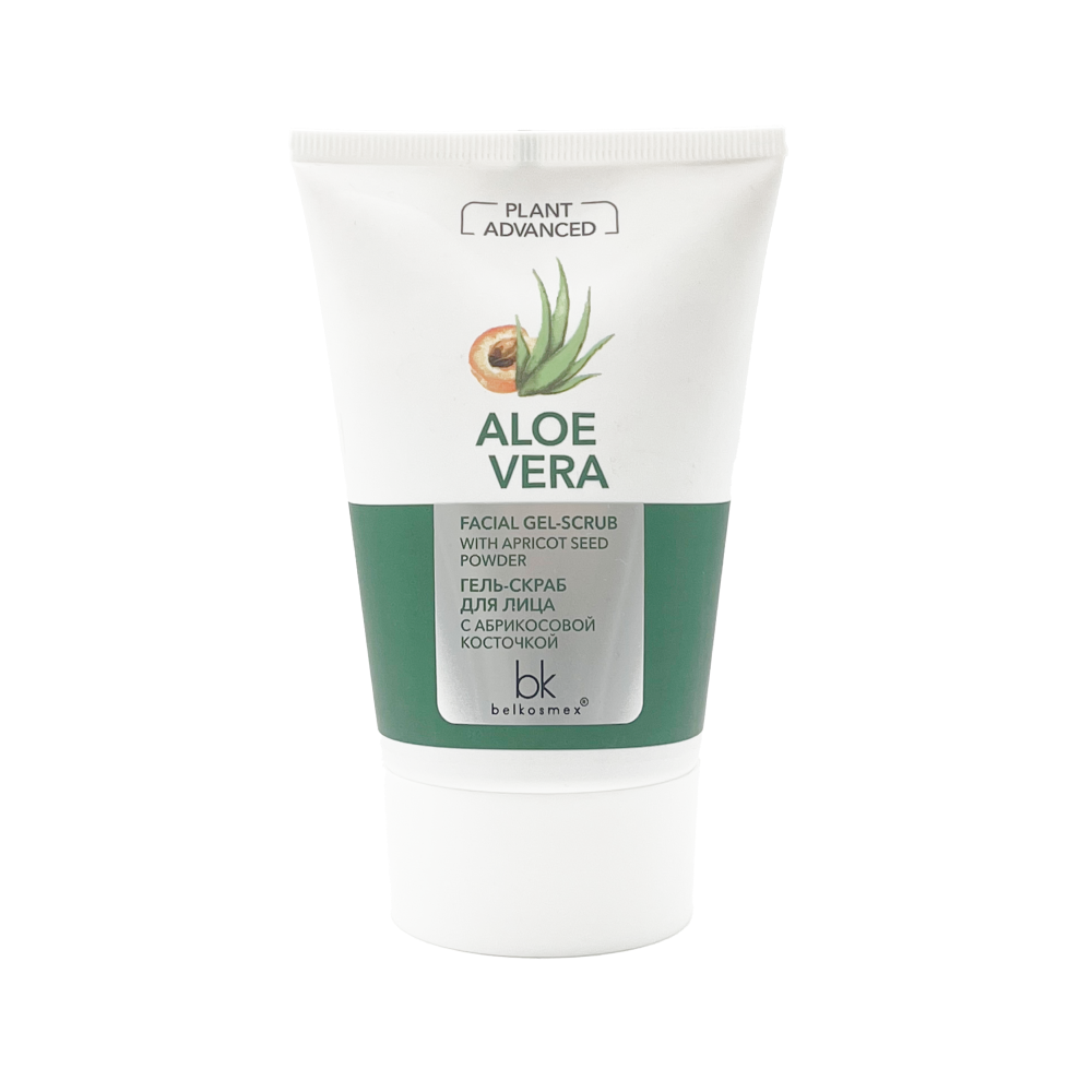 Гель-скраб для лица с абрикосовой косточкой 120г Advanced Aloe Vera