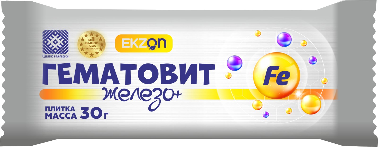 Гематовит железо + плитка 30г БАД