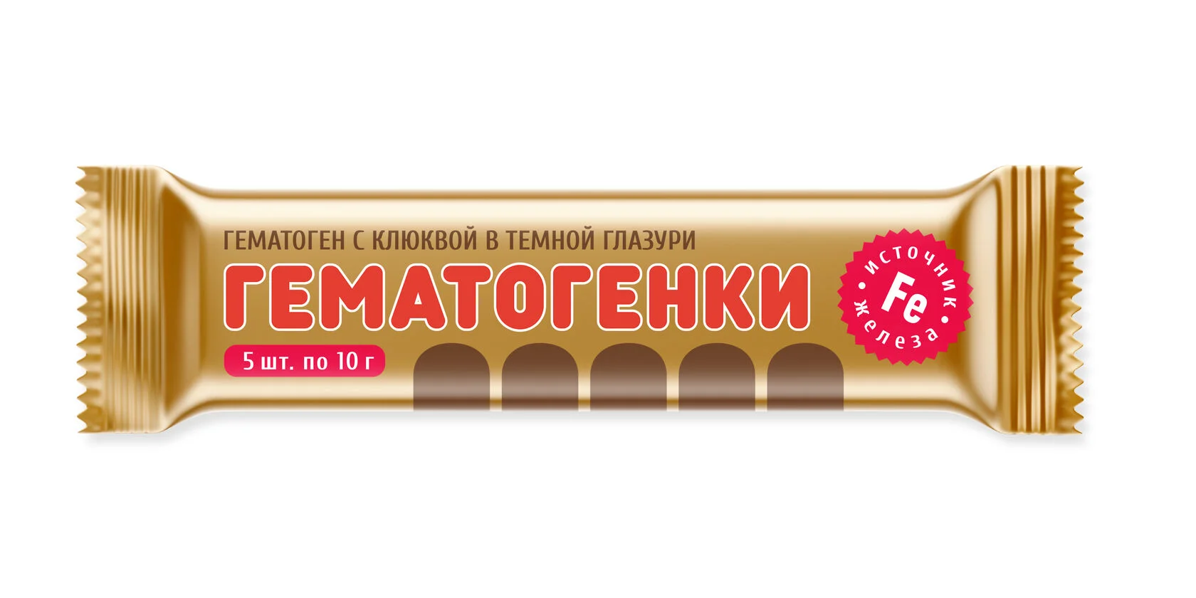 Гематоген с клюквой в темной глазури (Гематогенки) 10г №5 БАД