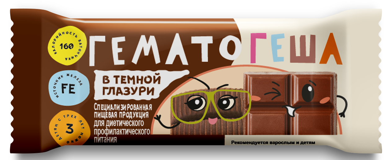 Гематогеша  в темной глазури 40г Специализированная пищевая продукция