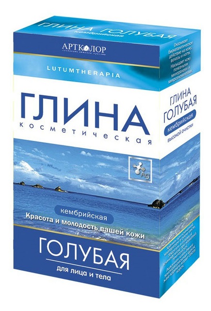 Глина косметическая голубая Кембрийская Lutumtherapia 100г