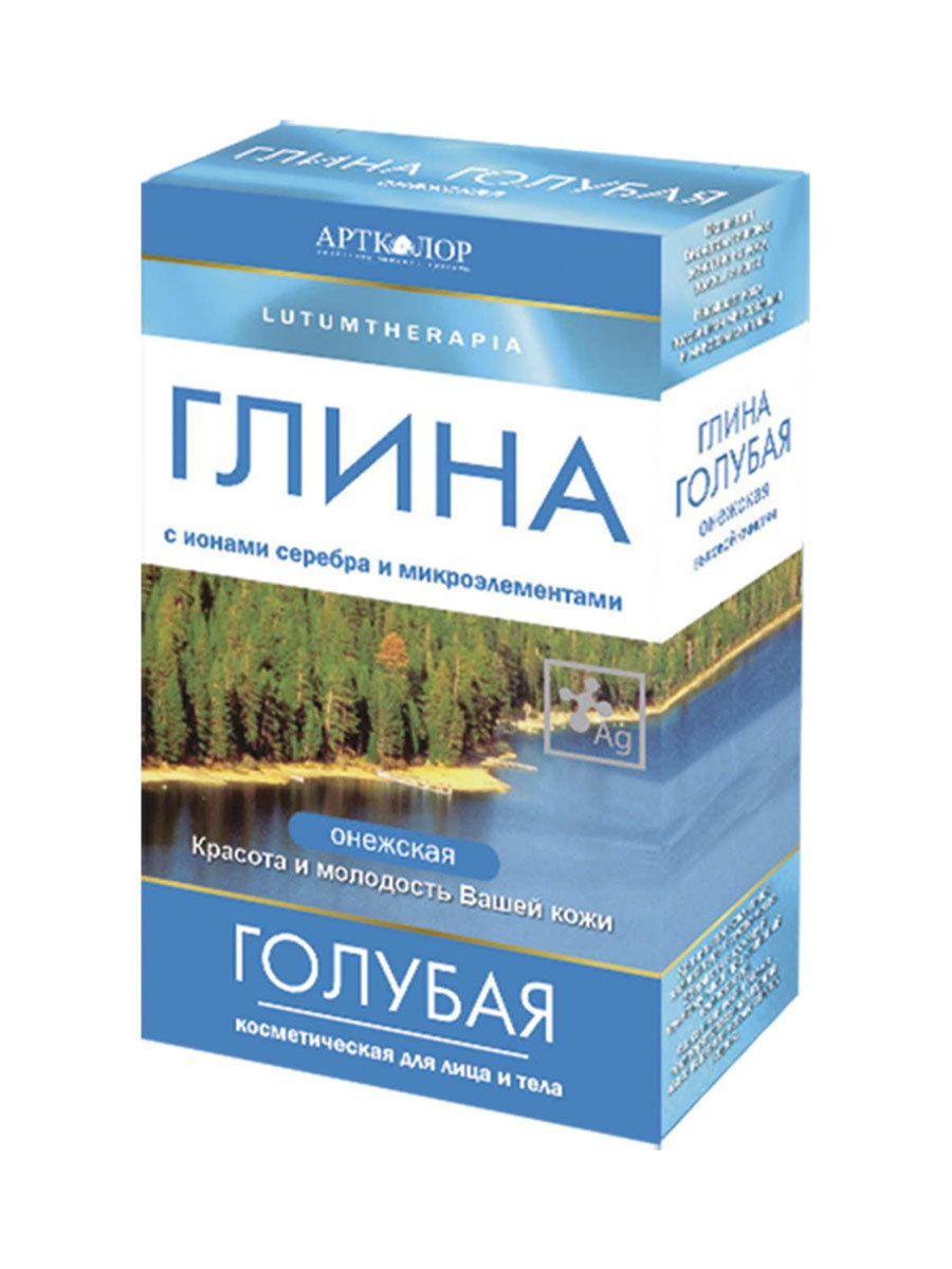Глина косметическая голубая онежская Lutumtherapia 100г