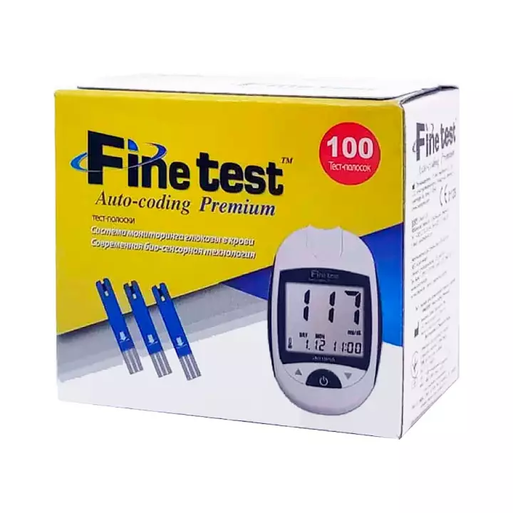 Тест-полоски Finetest Auto-coding Premium упаковка №100