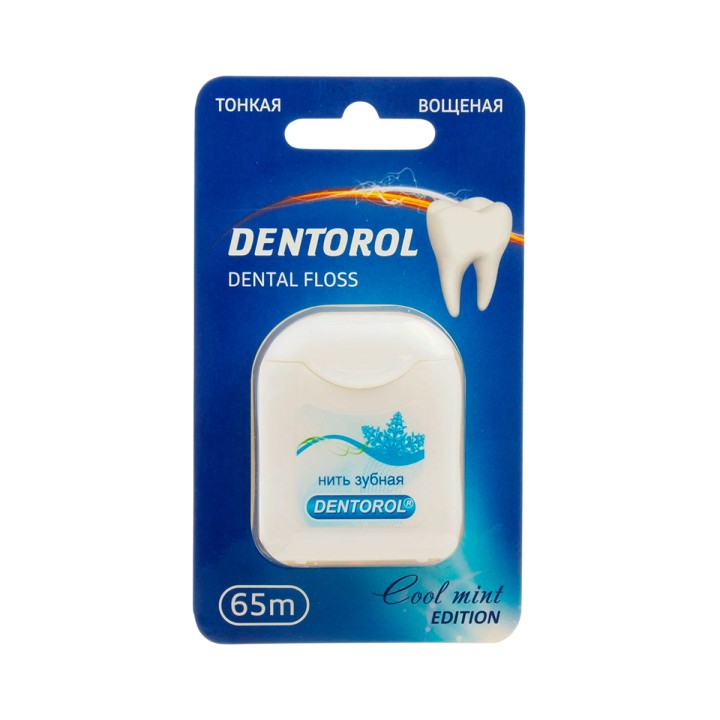 Зубная нить DENTOROL 65м