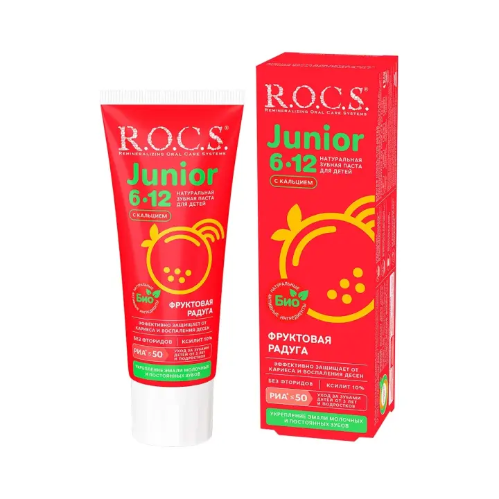 Зубная паста R.O.C.S. Junior Фруктовая радуга 74мл