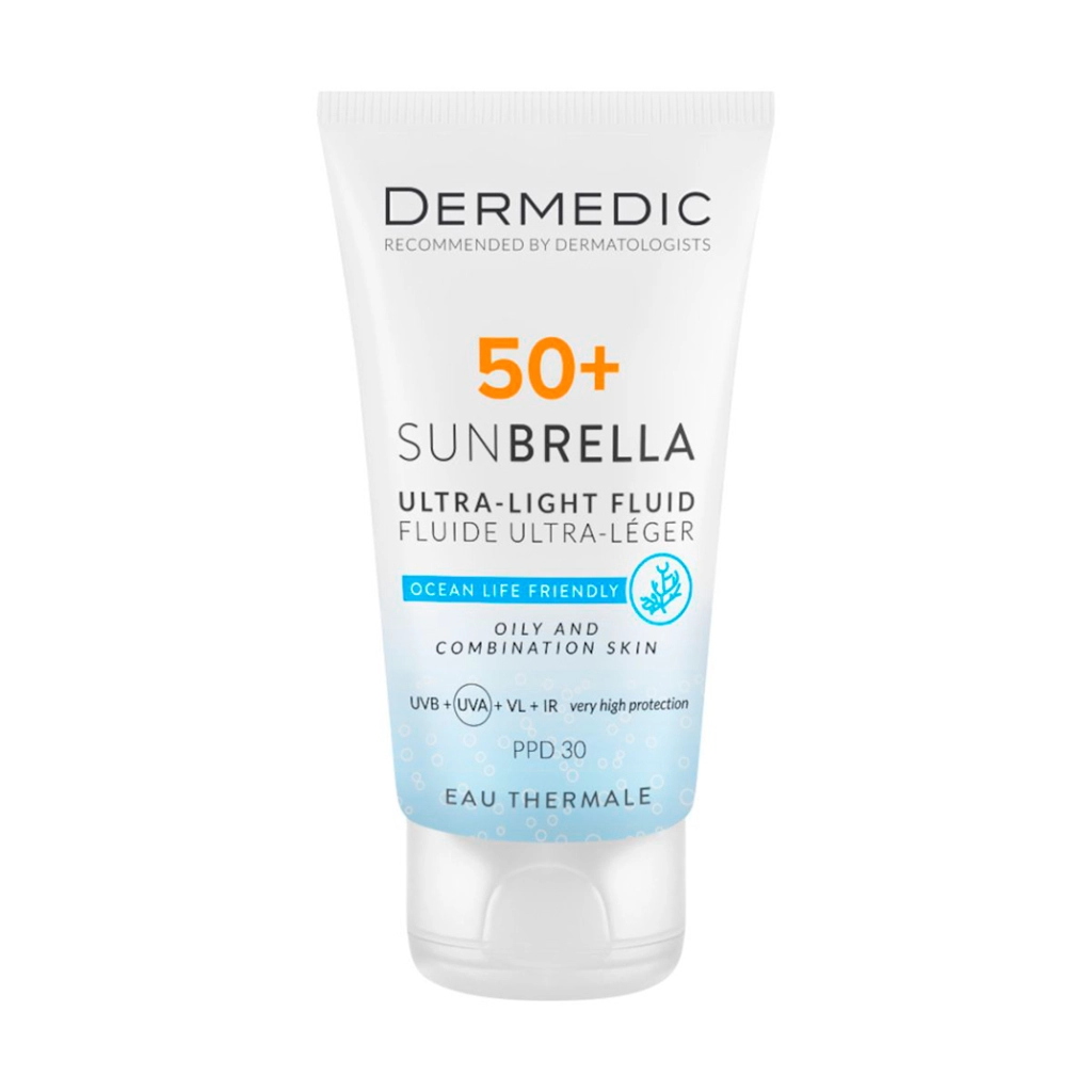 Флюид ультралегкий для жир и комб кожи Dermedic Sunbrella SPF50+ 40мл