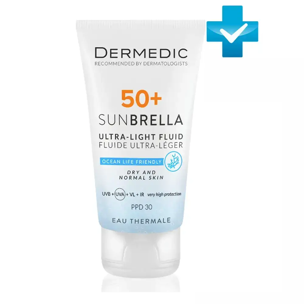 Флюид ультралегкий для сух и норм  кожи Dermedic Sunbrella SPF50+ 40мл